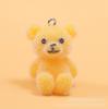 Resin Flocking Cute Three-dimensional Keychain Pendant Car Key Chain Pendant Bag Pendant