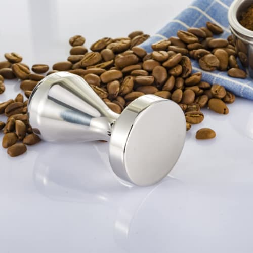 TAMOSH Stainless Steel Coffee Tamper, Barista Espresso Tamper, 49mm, Base Coffee Bean Press