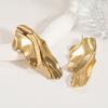 Exaggerated Irregular Metal Dangle Earrings for Women Vintage Geometric Statement Drop Earrings Punk Rock Jewelry Accessories