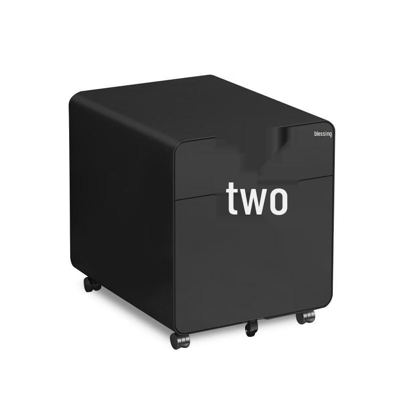Mobile Filing Cabinet with Lockable Drawers for Office and Printer Storage