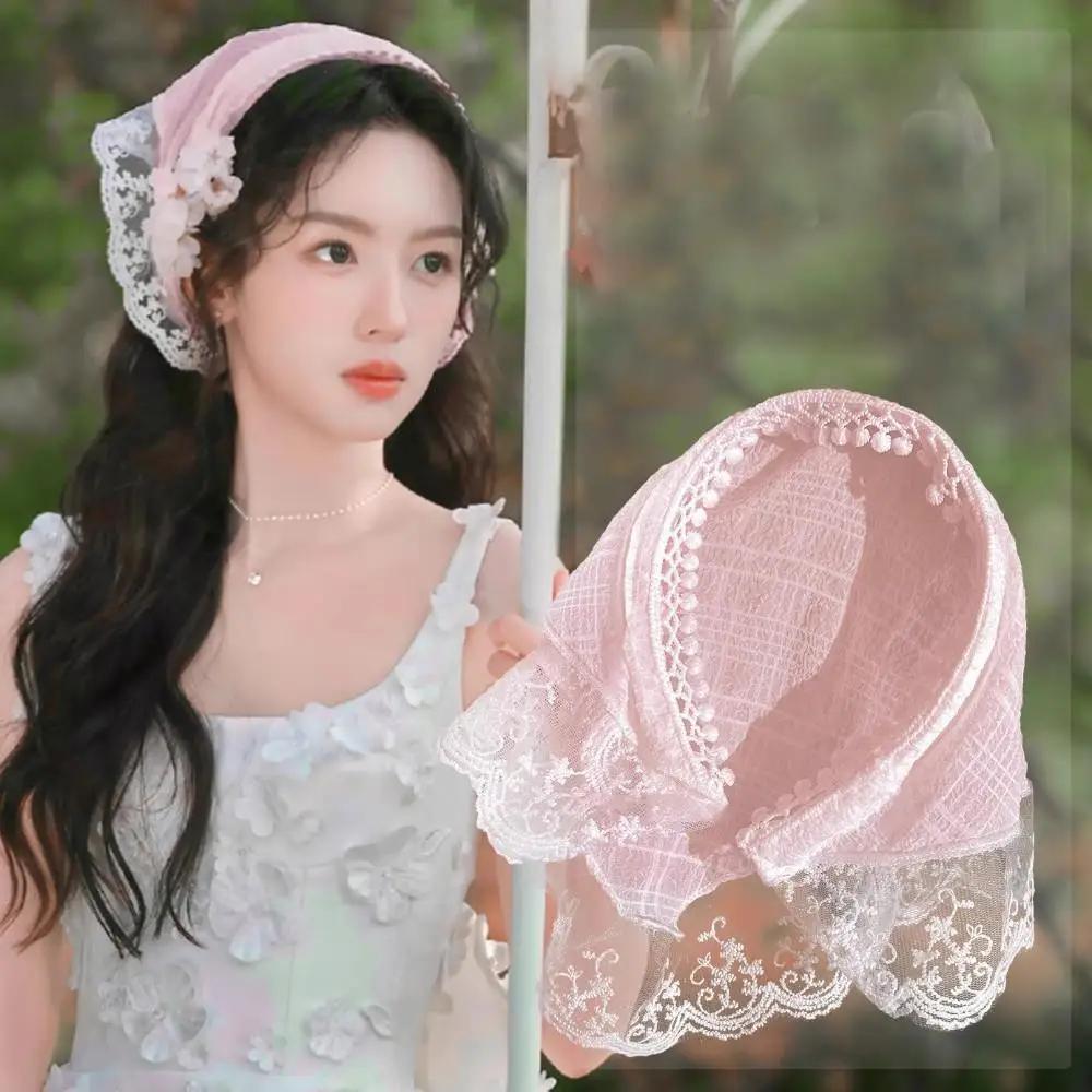 2025 New Southeast Asian Popular Lace Headbands and Hair Accessories for Natural Laziness Photography