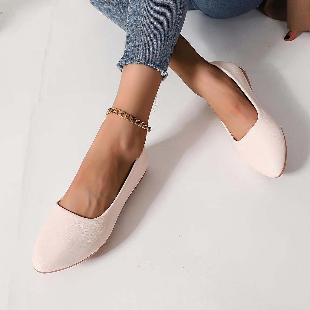 New Work Shoes Women's Black Flat Soft Bottom Small Shoes Shallow Mouth Casual Boat Shoes Comfortable Single Shoes Women