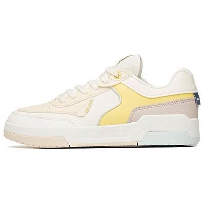 Lifestyle Serie Waffel Schuhe Trendig Lässig Langlebig Leicht Niedrig geschnitten Skate Schuhe Damen Sneaker Weiß Gelb 922118081-2