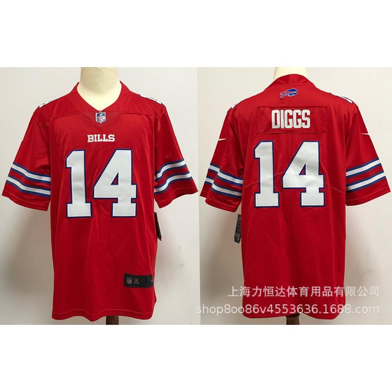 Mens Embroidered Football Jersey Bills 14 DIGGS 17 ALLEN 0 Team Sports Uniform