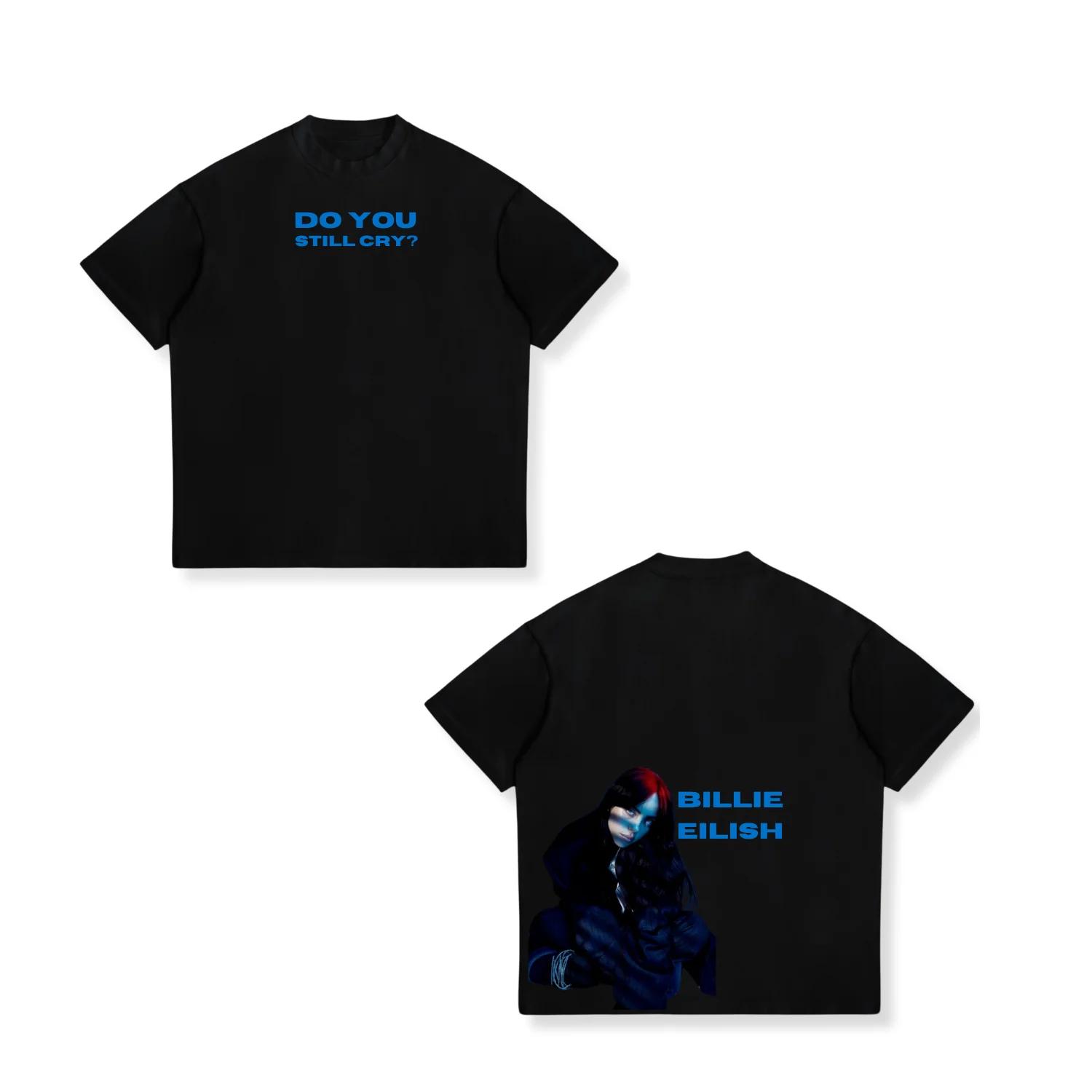 Billie Eilish 2026 New Summer UNISEXs Womens Cotton Harajuku Style Tshirt Highquality Casual Comfortable Tshirt Y2K Style S