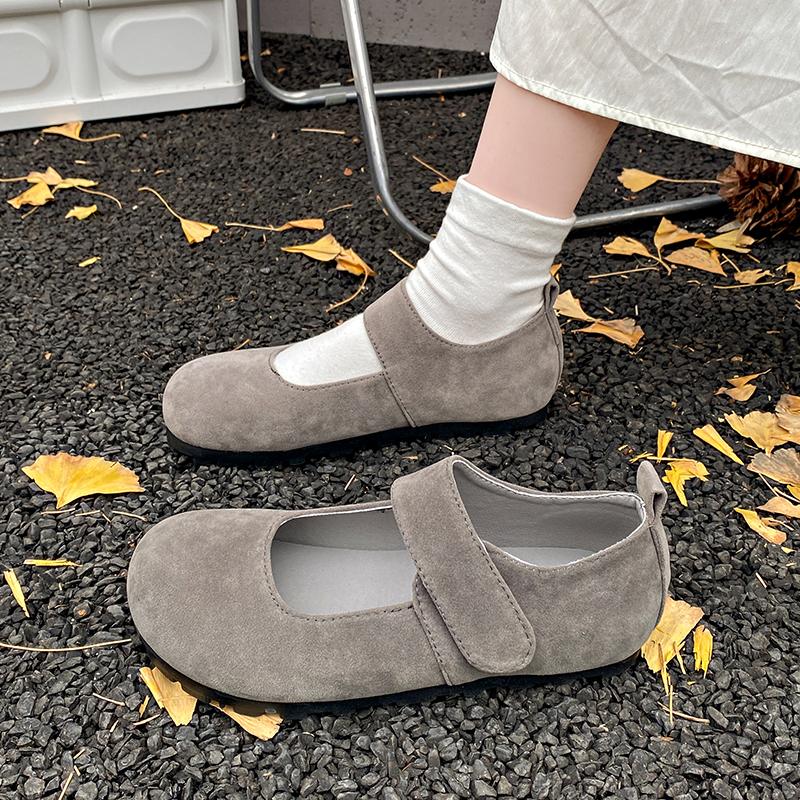 Fashion Retro French Mary Jane Shoes Spring and Autumn Women's Casual Flat Shoes Round Toe Comfortable Soft Women's Shoes Zapatos Mujer