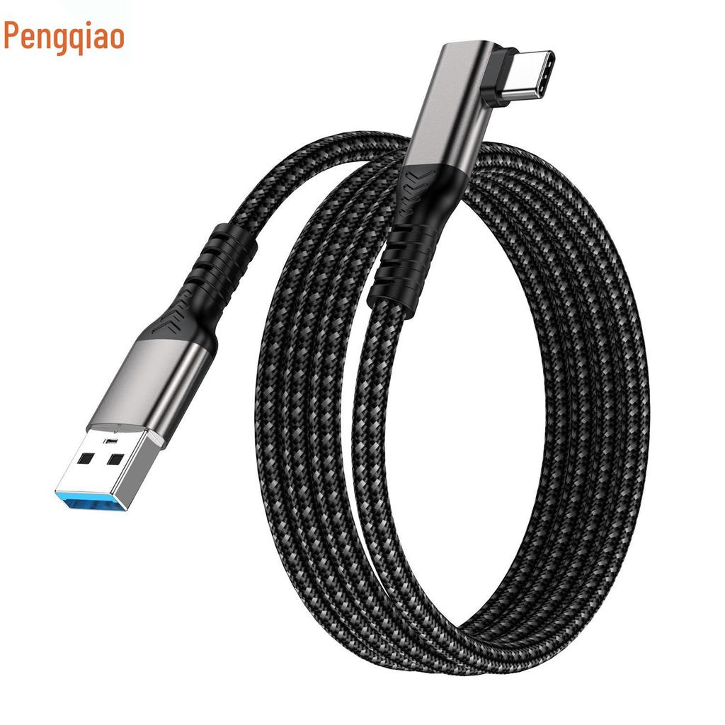 Cabo de Dados Tipo-C USB 3.2 para Tipo-C, Transferência de 10Gbps, Carregamento Rápido PD 3A/60W para Disco Rígido e Carro