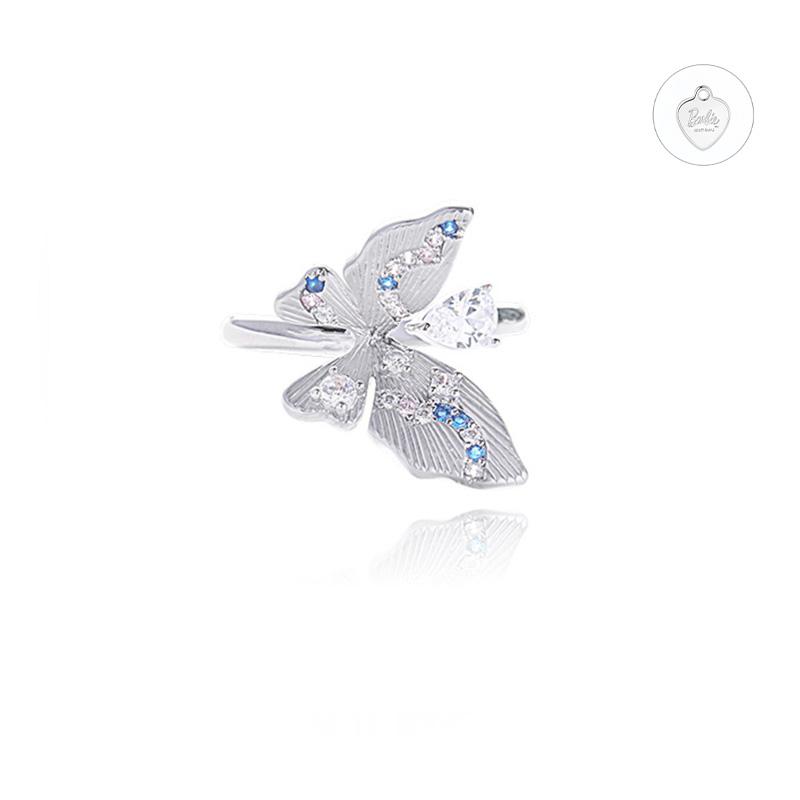 Barbie Butterfly Temperament and high-end original debut Instagram-style love confession #lucky alloy ring for women ZJYJZ-HJ-033
