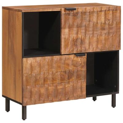Sideboard with Storage Acacia Brown Surface 80 X 33 X 75 Cm
