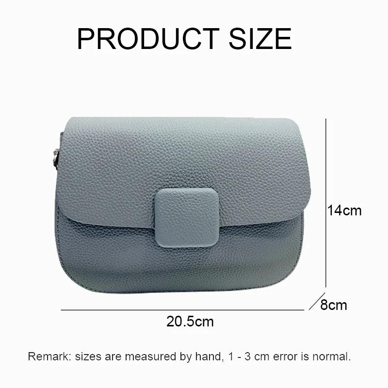 

2025 New Designer Women s Leather Shoulder Bag Small Square Crossbody Purse Genuine Calfskin Togo Texture Minimalist Elegant Handbag for Women 20 x14 cm
