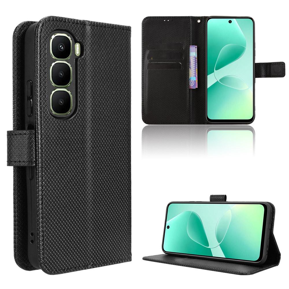 Flip Cases for Infinix Hot 60i 4G PU Leather Full-Body Protection Shockproof Durable Retro Phone Case