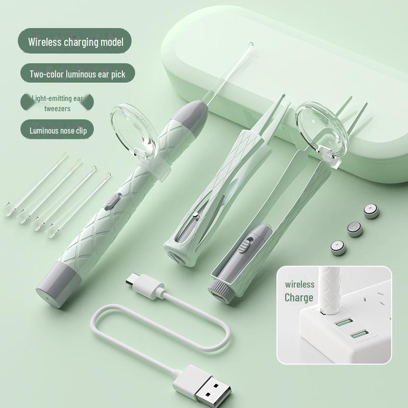 Ohrstöpsel mit weichem Kopf und leuchtendem Design für Kleinkinder – Sicheres Werkzeug zum Entfernen von Ohrenschmalz bei Babys