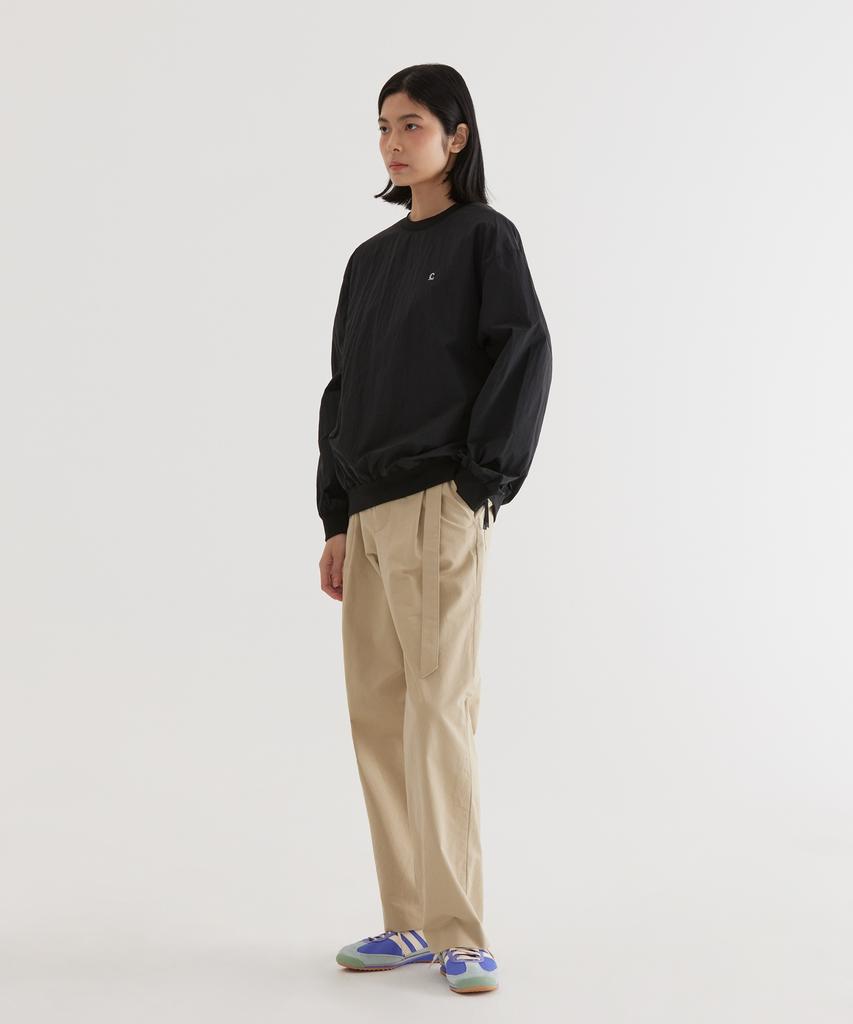 COVERNAT Woven Utility Sweatshirt Black