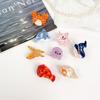 Acetate Small Hair Claw Clip Cartoon Barrette Lobster Ocean Series Hairpin  Girls