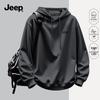 Jeep Men's Loose Fit Hooded Sweatshirt