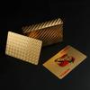 Non-Toxic 24K Gold Waterproof Playing Cards Plastic Poker Game Pet Table Games Halloween Christmas Family Game Nights Board Game Gift