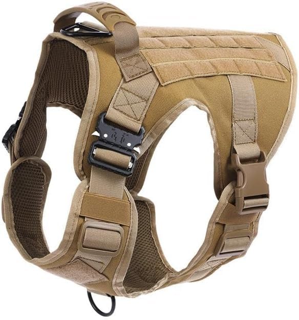 

Vest Military Style Suitable for Medium and Large Dogs Ideal for and Outings Size Military StyleDog Harness/Collar/Leash - - - Training, Walks,