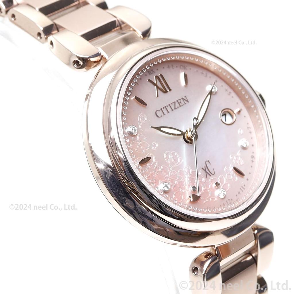 Citizen XC Waterproof Limited Edition Sakura Pink Women's Eco-Drive Light-Powered Radio-Controlled Watch, (ES9467-89N)