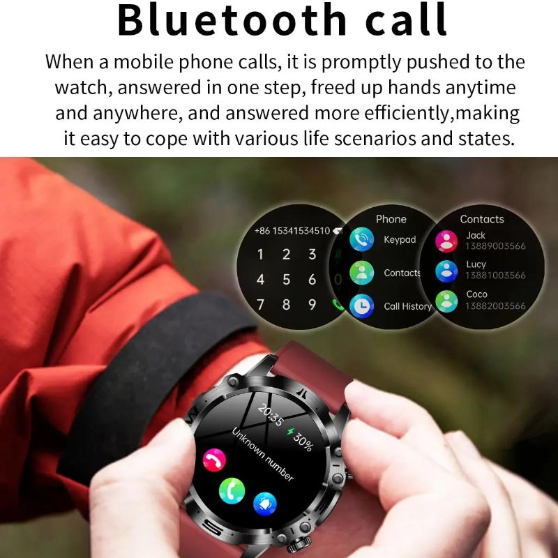 2025 New Smart Watch For Men Health Blood PressureBlood Oxygen Uric Acid Fitness Tracker Watches Bluetooth Call ECG Smartwatch