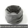 Unisex Summer Neck Gaiter: Breathable Comfort, Cervical Support, Solid Color, Cold-Proof Scarf for AC Rooms.