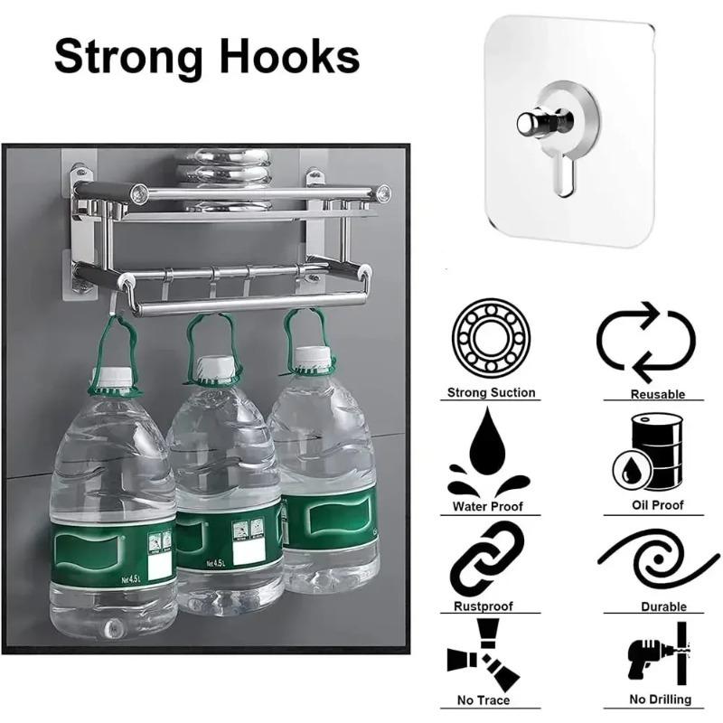 Strong Adhesive Wall Hook Without Piercing Picture Hanger Self-adhesive Wall Hangers Without Holes for Frame Poster Photo Clock