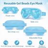 Whottrite Reusable Gel Beads Eye Mask for Hot & Cold Therapy | Cooling Eye Mask for Sleeping, Puffy Eyes & Eye Relaxation | Adjustable Elastic St