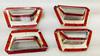 Fits For Suzuki S-Presso Front New Chrome Ring's Type Grill Set of 4 Pieces