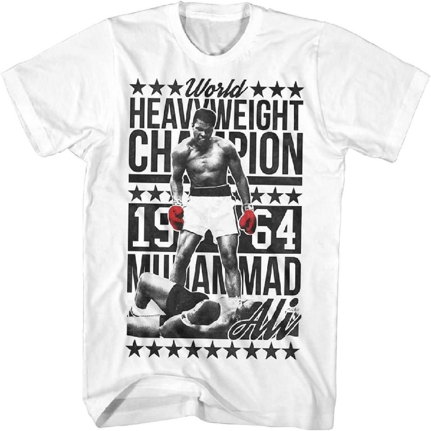 

MUHAMMAD ALI - Mens Sixfourchamp T-Shirt XXXXXL білий