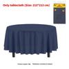 Classic Disposable Round Plastic Disposable Tablecloth With Waterproof Finish For Party Events And Hotel Use