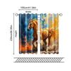 2 Pcs   Filtering Curtains (excluding Rods   Non-movable   Without Batteries) Colorful Horse for Use In Bedrooms and Living Rooms