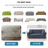 Texture Pattern Sofa Covers For Living Room All-Inclusive Elastic Chair Couch Corner Sectional Sofa Cover Furniture Slipcover