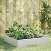 VidaXL Raised Garden Bed 100x100x33.5 Cm Stainless Steel 851028