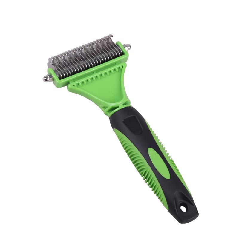 Double-Sided Pet Comb & Knot Rake for Dogs & Cats