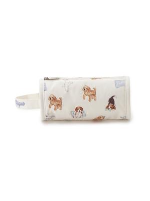Playful Dog Print Handle Pouch PWGB261639 Free Size Women's White/White,