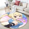 Lucy Heartfilia pattern round rug,Carpet Rug for Living Room Bedroom Playroom ,Non-slip Floor Mat,Holiday Gifts and Birthday Gifts.