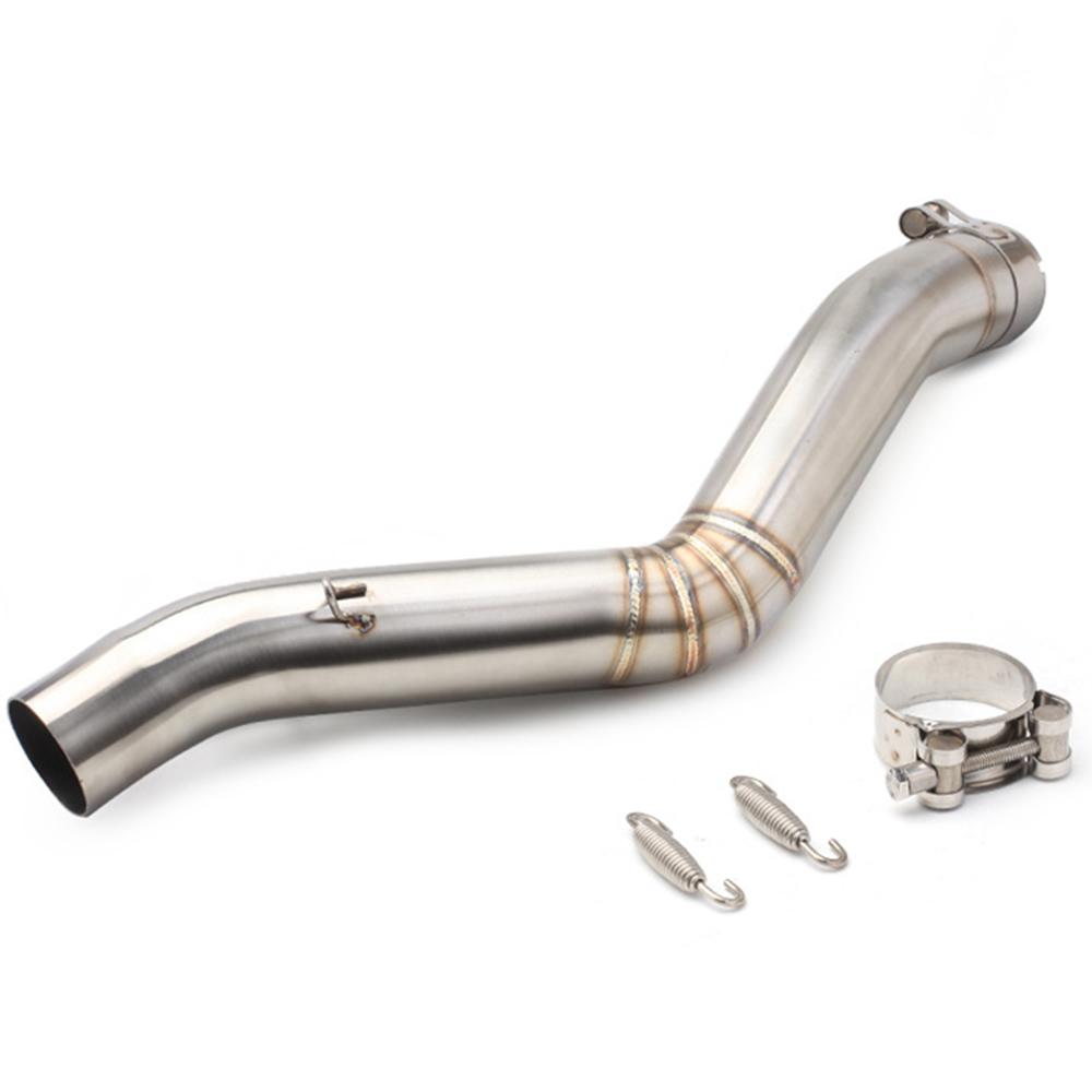 Stainless Steel Motorcycle Exhaust Muffler Motorcycle Exhaust Vent Middle Link Pipe for Benelli TRK 502