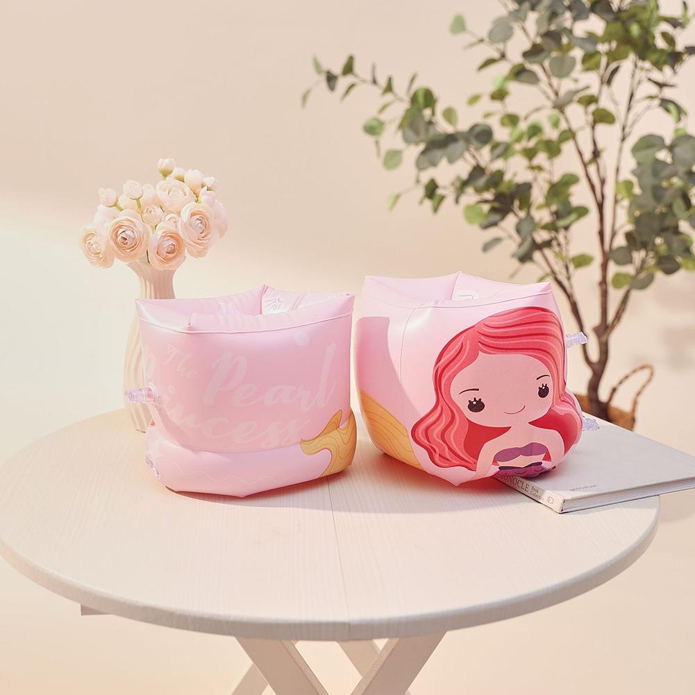 Cute Arm Floaties Inflatable Pool Floats Arm Bands PVC Swim Floater Sleeves Swimming Arm Float Rings for Kids and Adults