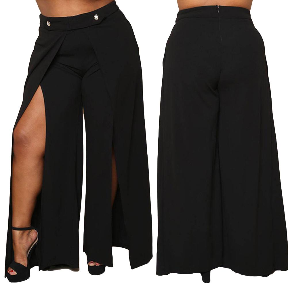 Women Casual Palazzo High Waist Wide 