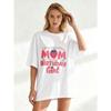 Black Oversized T Shirt Mom Of The Birthday Girl Berry First Birthday Strawberry Print For Mother Birthday Celebration