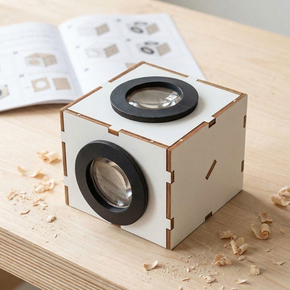 Metal Shell Waist-Level Viewfinder Portable Viewfinder Coated Lens Camera Viewfinder Manual Assembly DIY Material