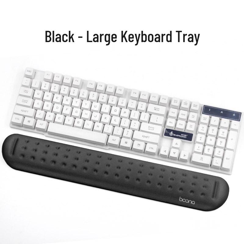 Wrap-Around Wrist Rest for Mechanical Keyboards - 87/104 Keys with Memory Foam Mouse Pad