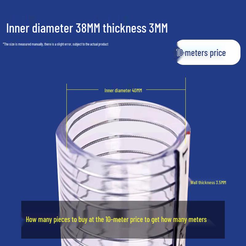 Transparent PVC Steel Wire Reinforced Hose