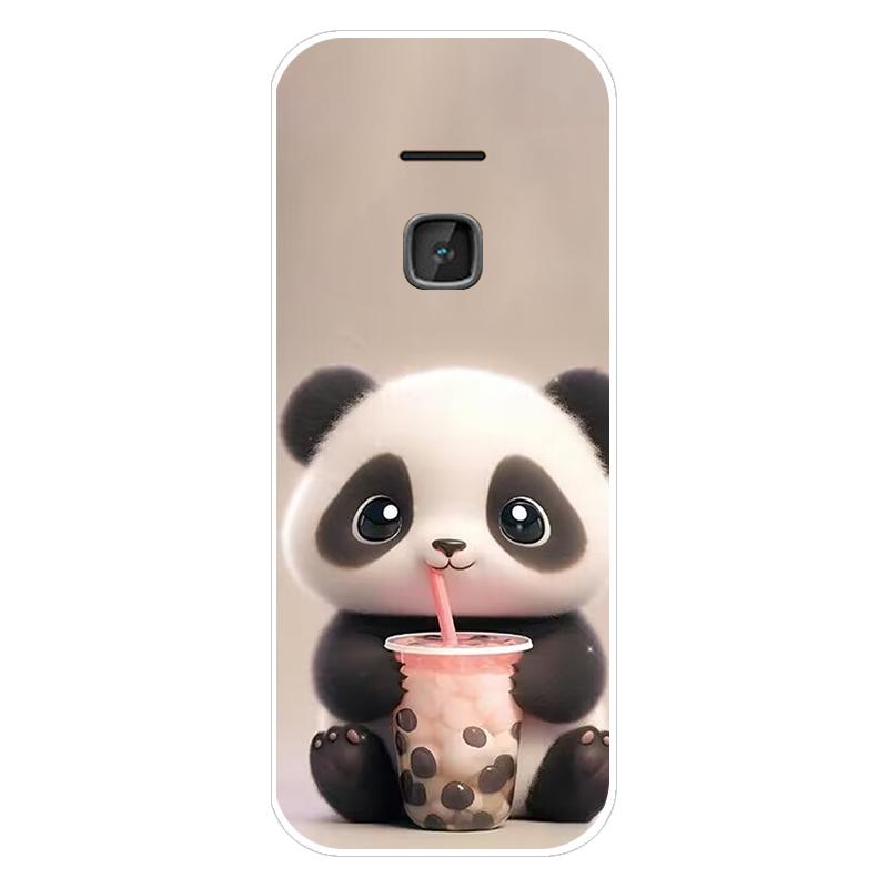 For Nokia 225 4G 2020 Case Fashion Cute Panda Soft Silicone Back Cases for Nokia 225 215 220 235 4G 2024 Phone Cover Etui Fundas