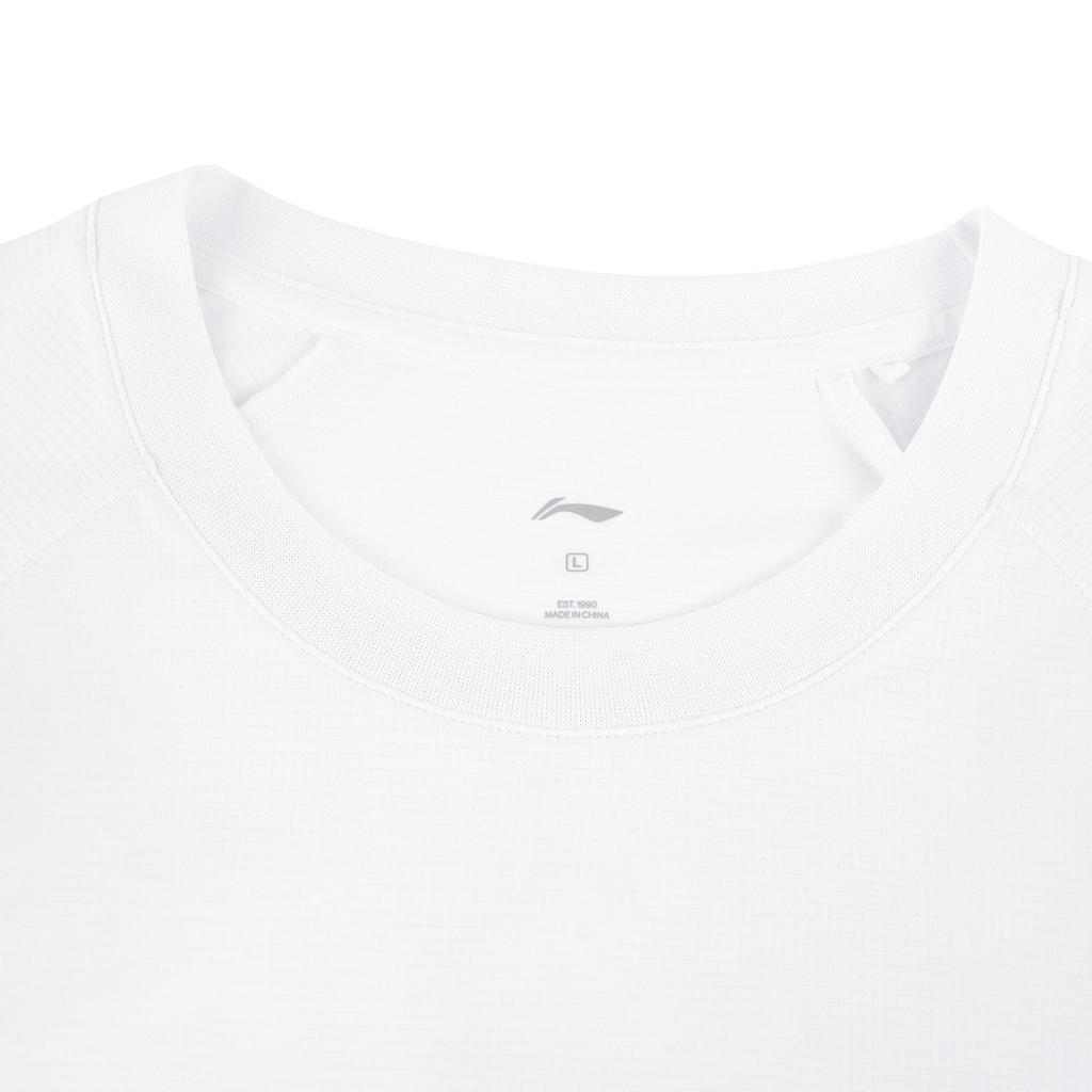 Li-Ning Fashionable Breathable Sports Casual Short Sleeve T-Shirt Men tops White ATSW413-1
