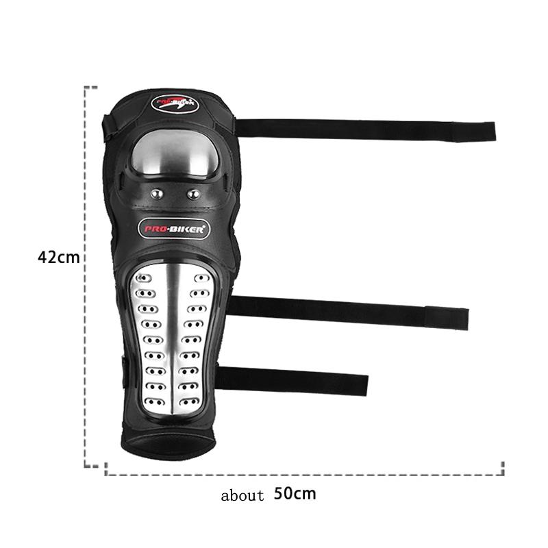 LMoDri motocykl nakolanniki ze stali nierdzewnej Motocross zbroja ochronna przekładnia osłony zabezpieczające zestaw ATV dorośli nakolanniki