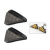 2Pcs Motorcycle Turn Signal Lights Triangle Indicator Blinker Side Lights Motorbikes Yellow