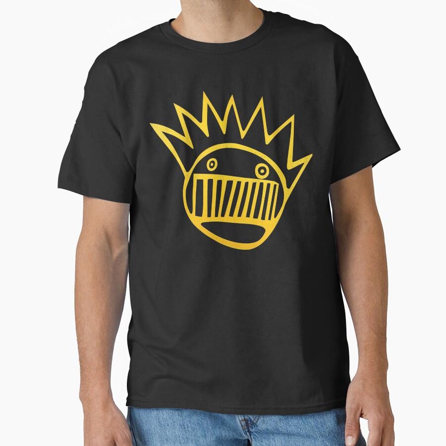 Gold Spiked Face Doodle Classic T-Shirt
