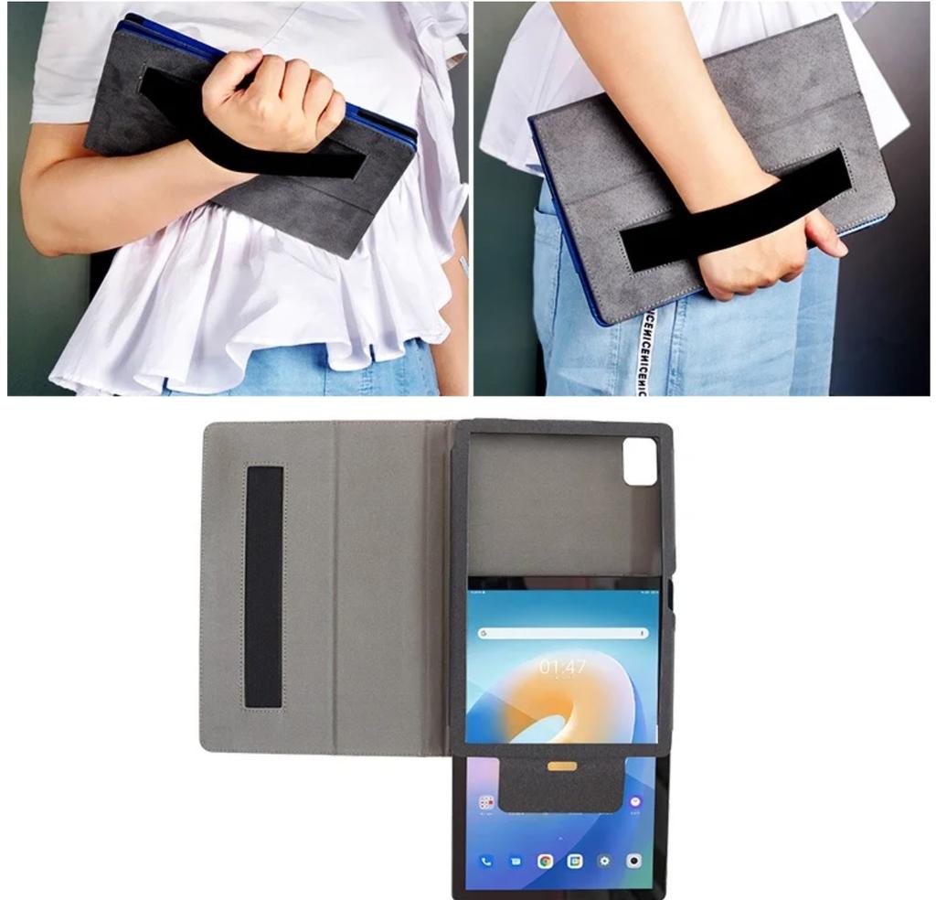 Case stand with hand grip for T-Mobile T Tablet 5G 10.36"