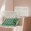 Portable 21/28-Compartment Weekly Pill Box Travel Mini Pill Box 7-Day Weekly Pill Box, Large-Capacity Divided Pill Organizer