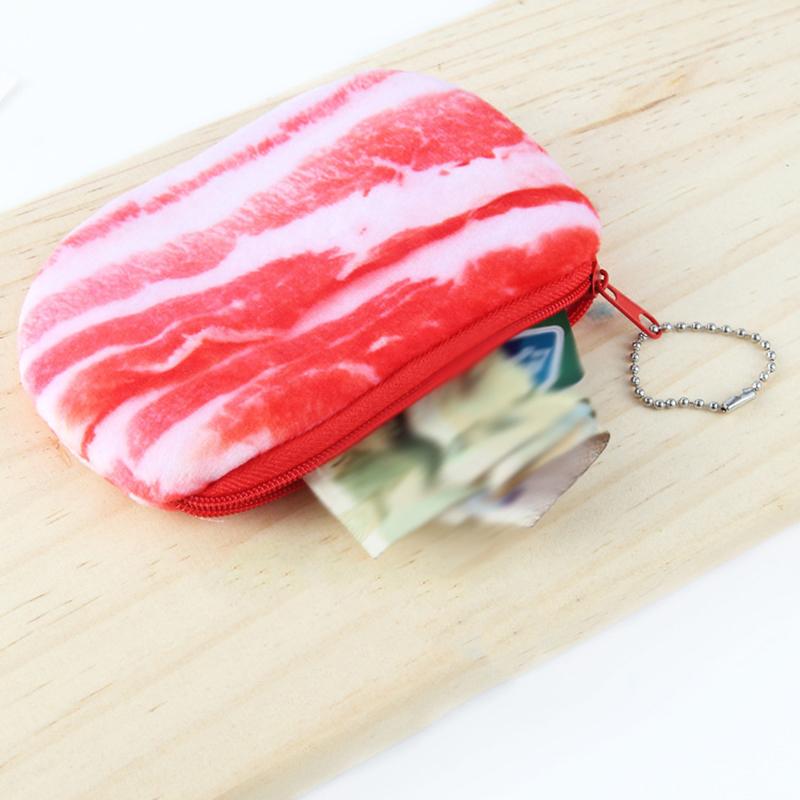 Cute Plush Vegetable Coin Purse Wrist Bag Mini Cute Zipper Girl Coin Wallet Cable Headset Bag